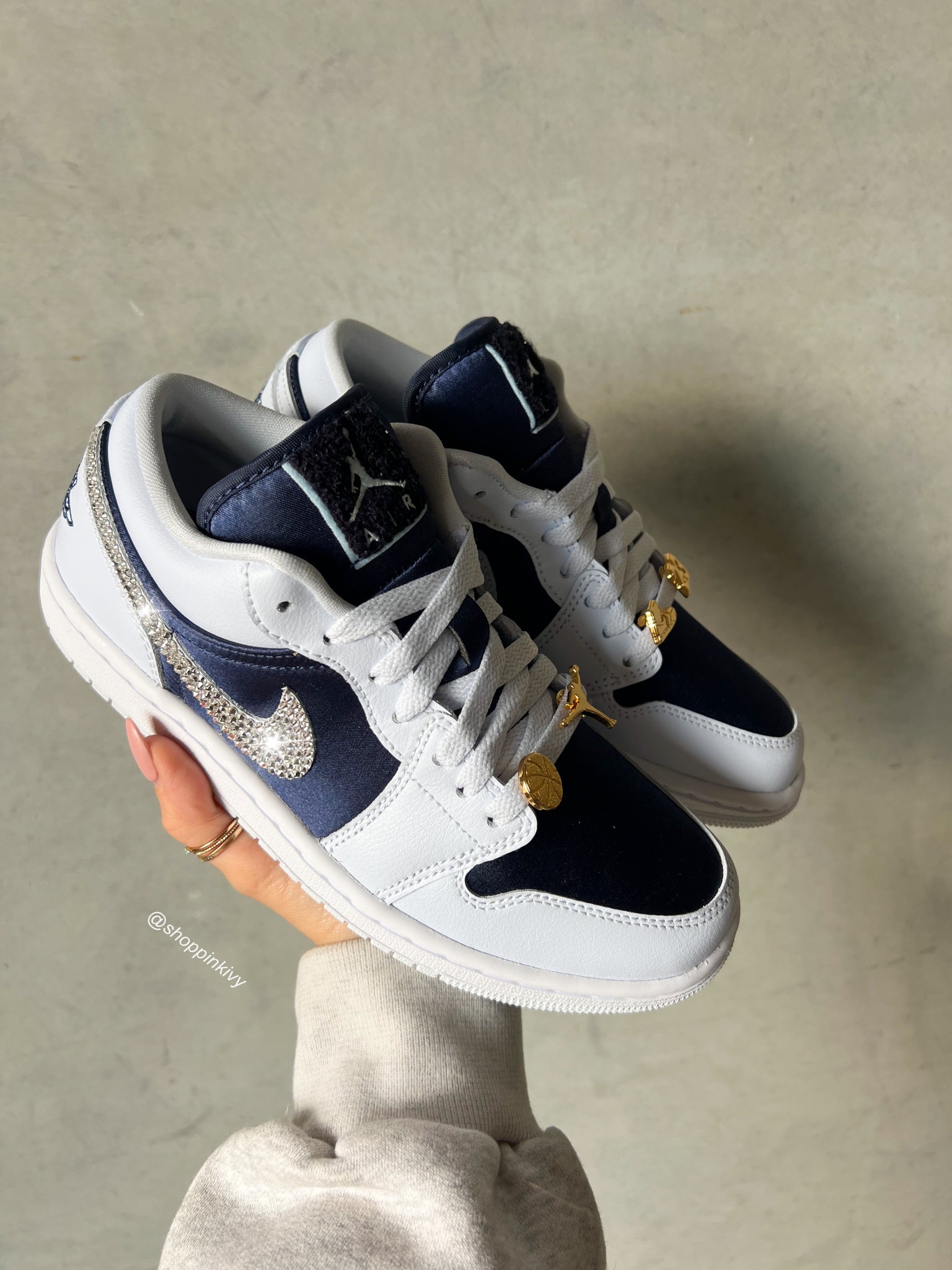 Air jordan 1 navy gold online