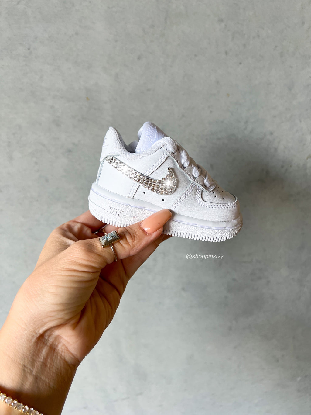 Baby Toddler Pre-School Swarovski Air Force 1 Shoes