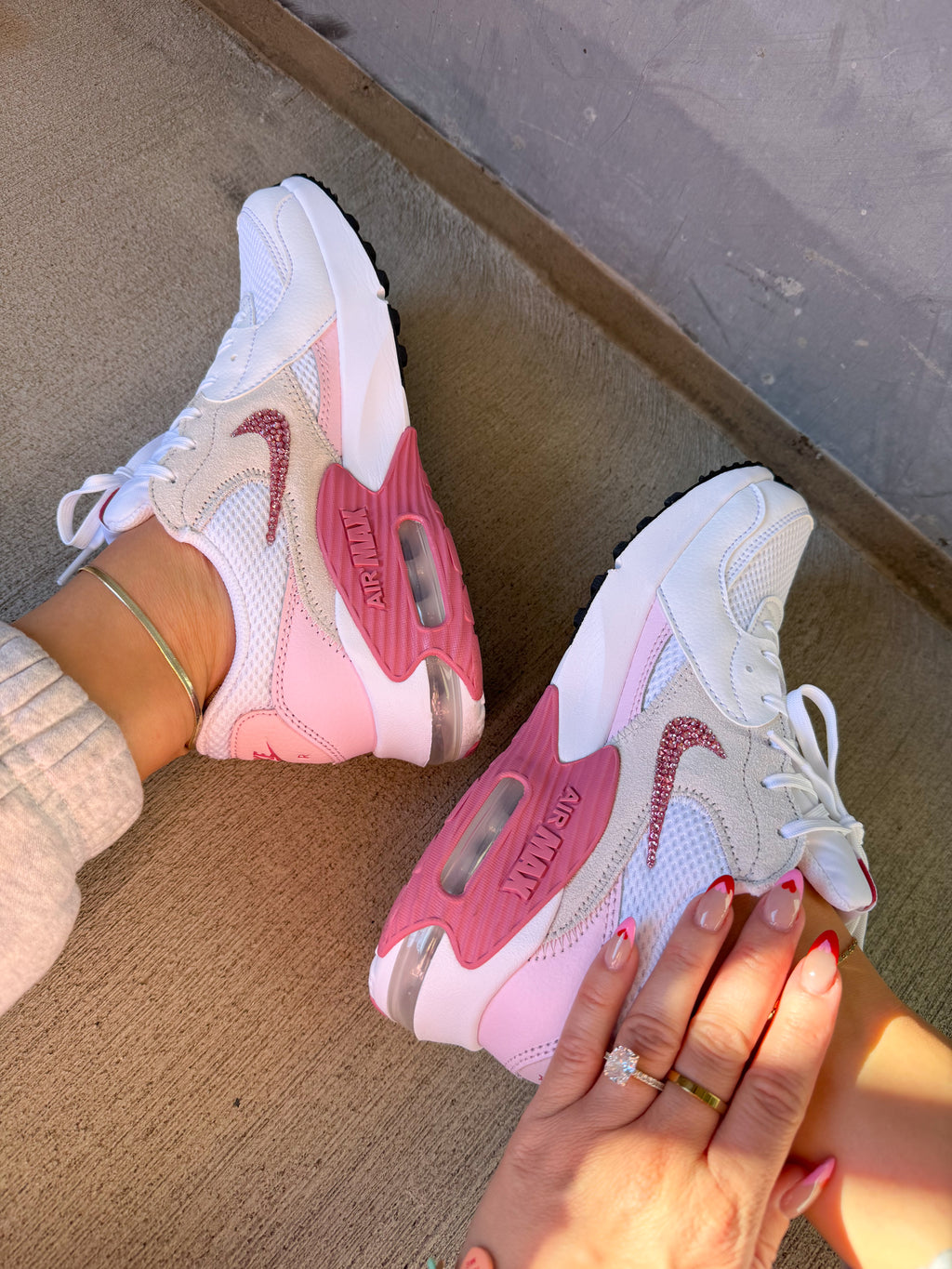 Nike Air Max Swarovski rosa para mujer