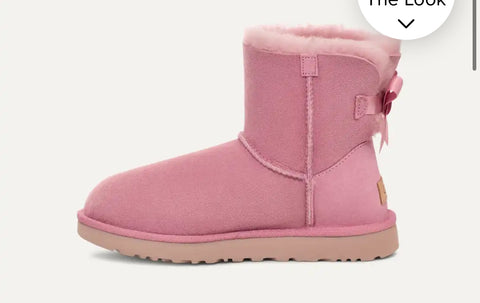 Fall ‘24 Pink Ugg Boots Bailey Bow with Swarovski Crystals