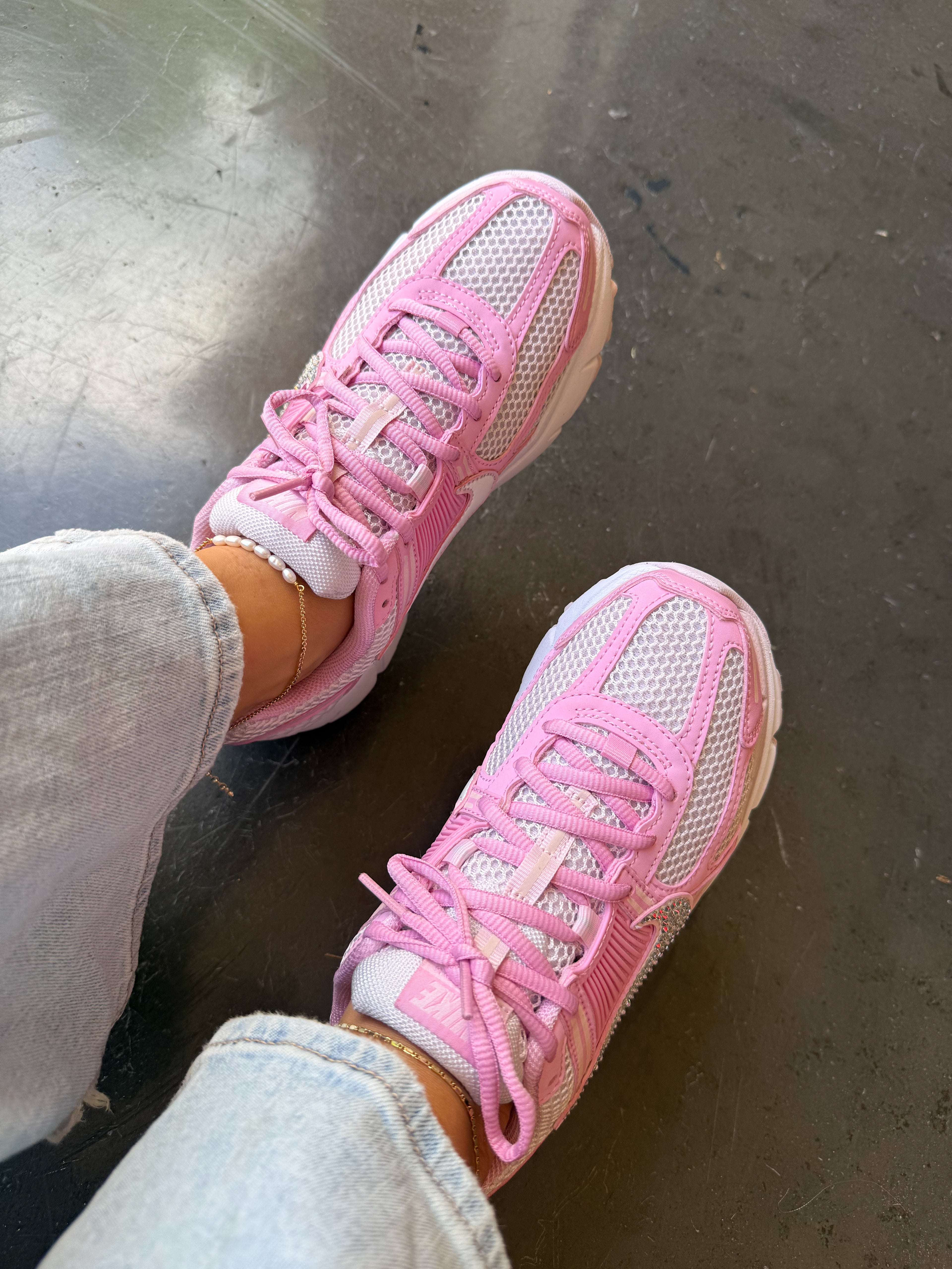 Cotton Candy Pink Swarovski Women Nike Vomero 5