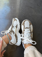 Zapatillas Nike Swarovski Leopardo Blanco para Mujer