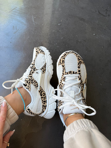 White Leopard Swarovski Womens Nike Shoes