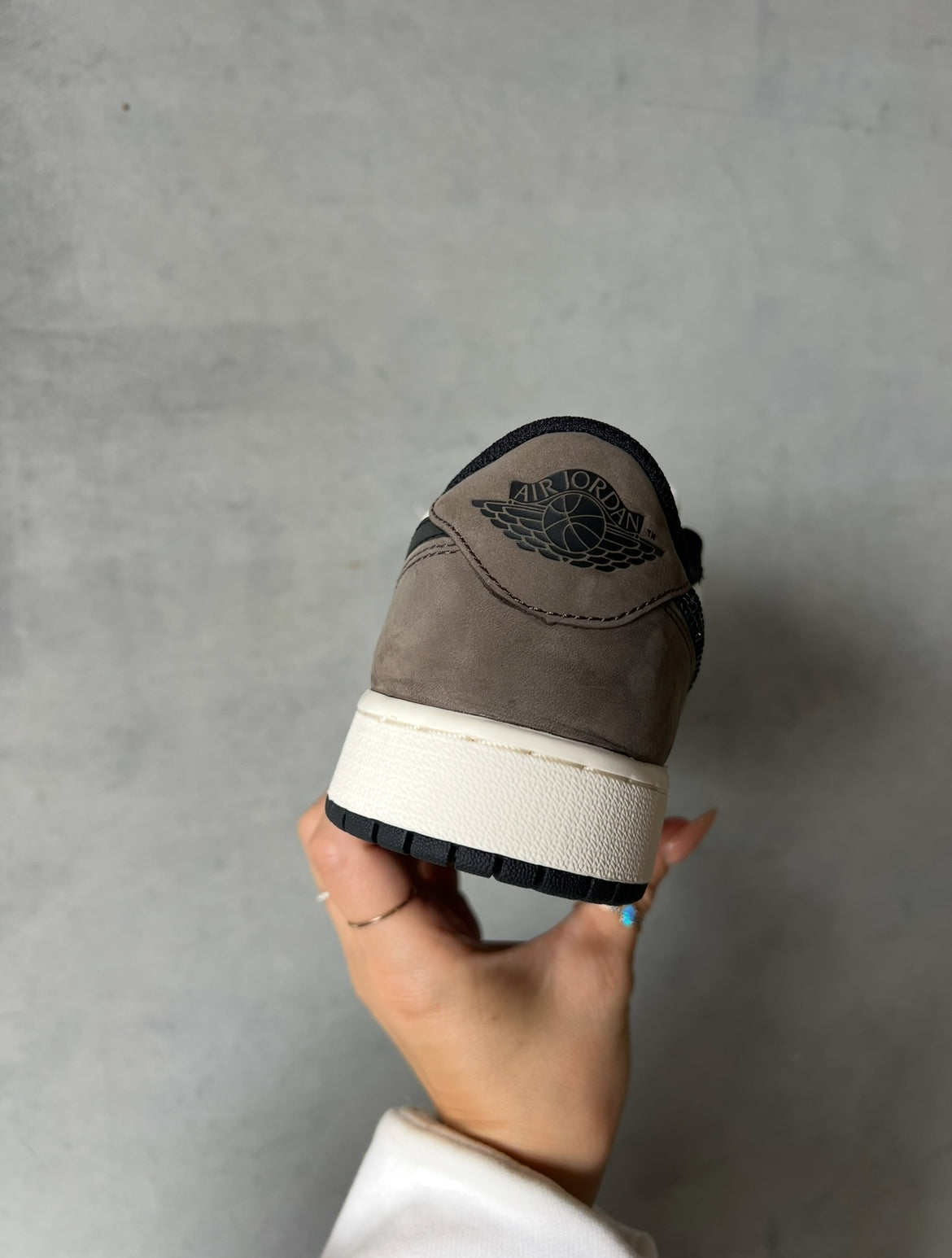 Rare Coffee and Black Swarovski Women’s Air Jordan 1 Low Shoes