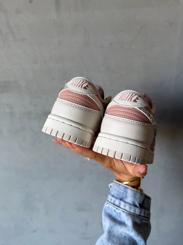 ✨NEW INTRO PRICE✨Neutral Blush Swarovski Womens Nike Dunk Shoes