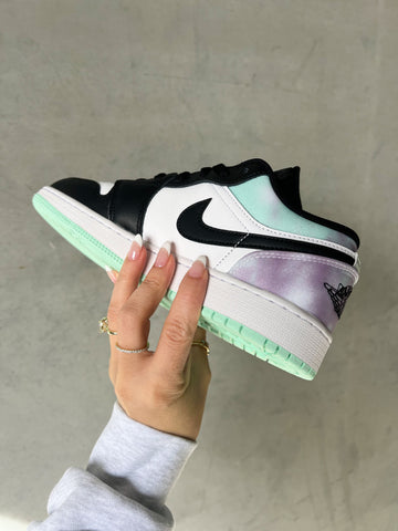 Rare Pastel Tie Dye Swarovski Women’s Air Jordan 1 Low Shoes