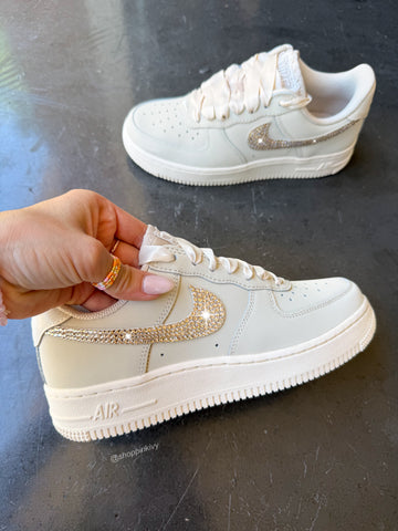 Vintage Lace Swarovski Nike Air Force 1