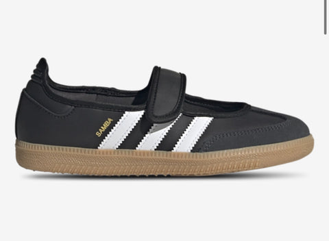 Black White Swarovski Adidas Samba Jane