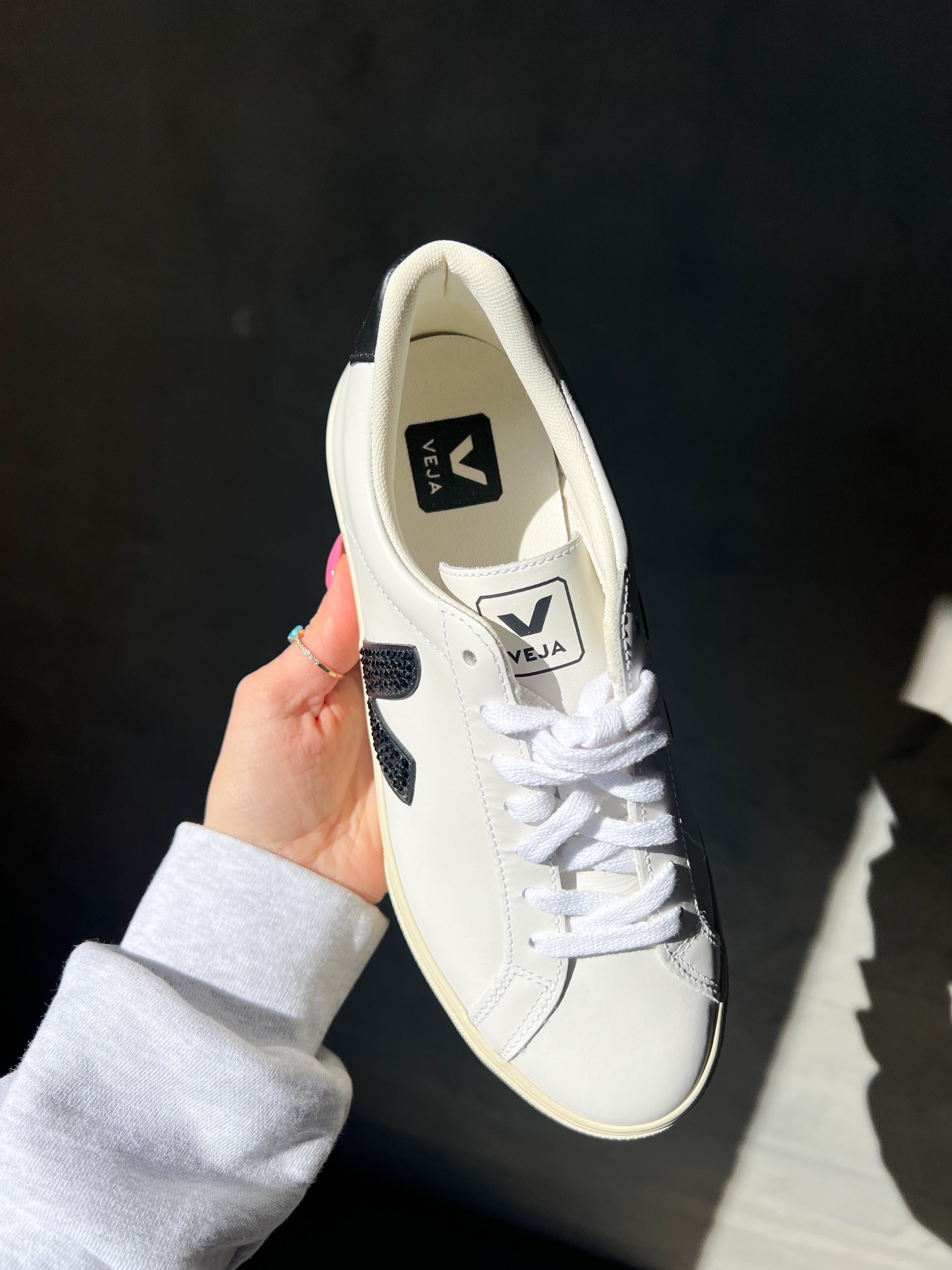 SIZE 7 Veja Campo Swarovski Women’s Sneakers