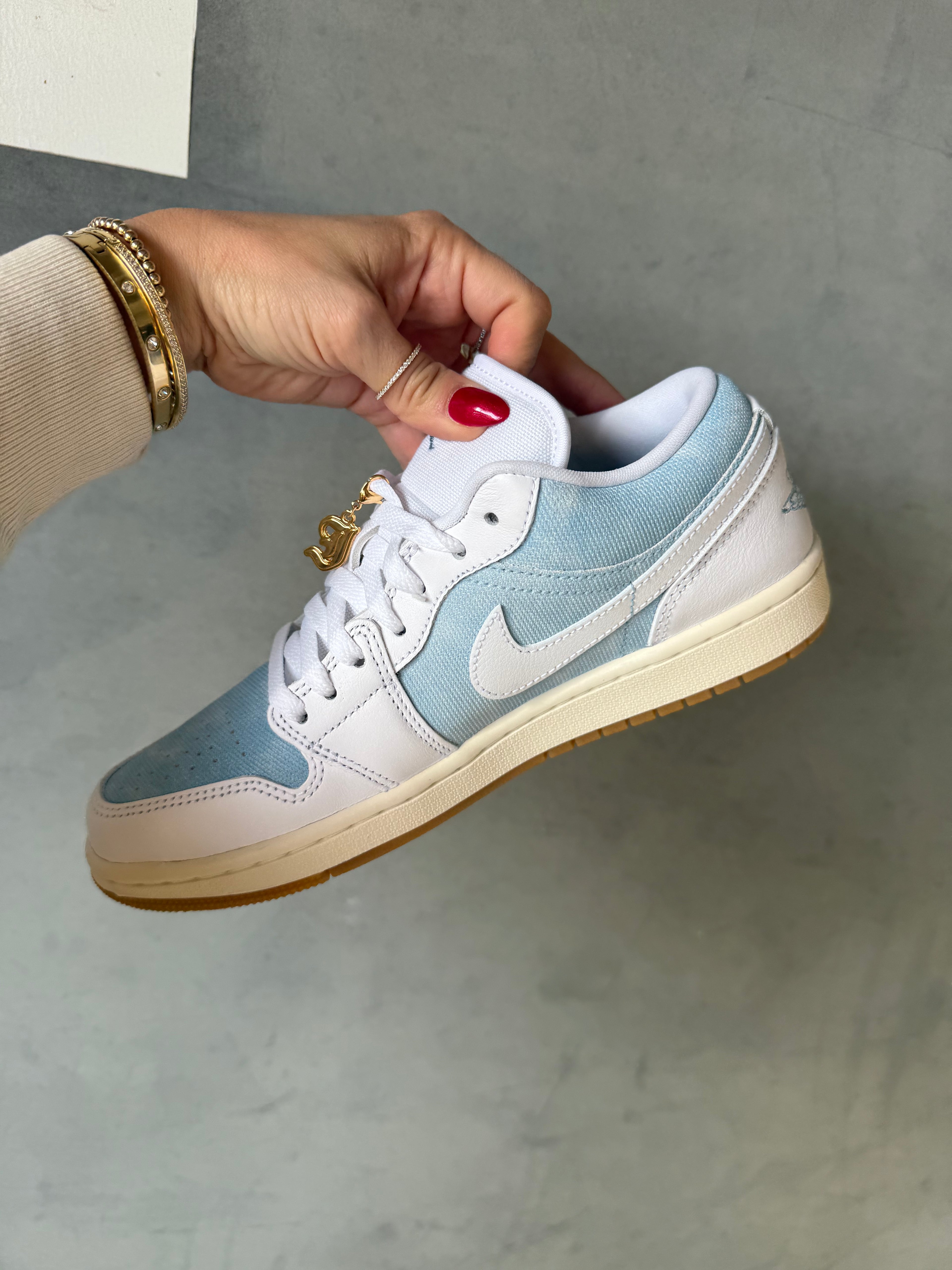 Zapatillas Air Jordan 1 Low para Mujer Edición Especial Denim Swarovski