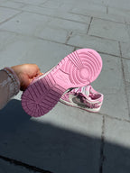 SIZE 7 Pink Floral Swarovski Womens Nike Dunk Shoes