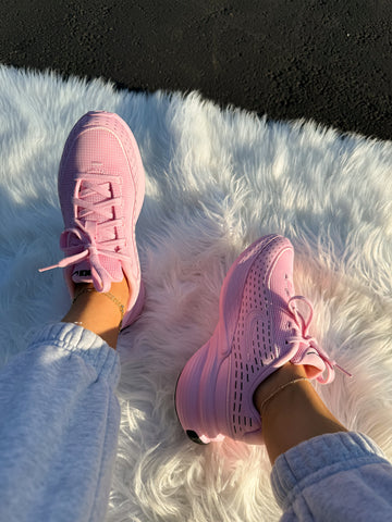 Bubblegum Pink Swarovski Womens Girls Nike Shoes