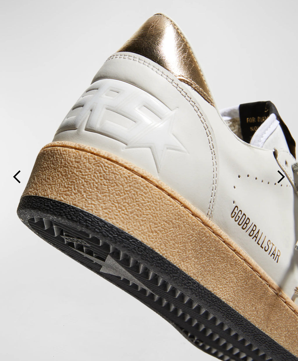 Zapatillas de mujer Gold Golden Goose Swarovski
