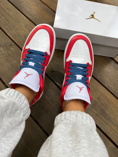 Americana Swarovski Women’s Air Jordan 1 Low Shoes