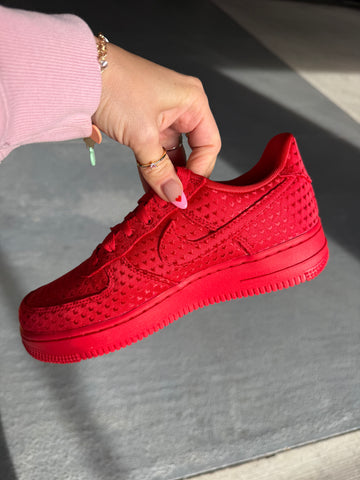 Special Edition Valentine’s Red Hearts Swarovski Nike Air Force 1