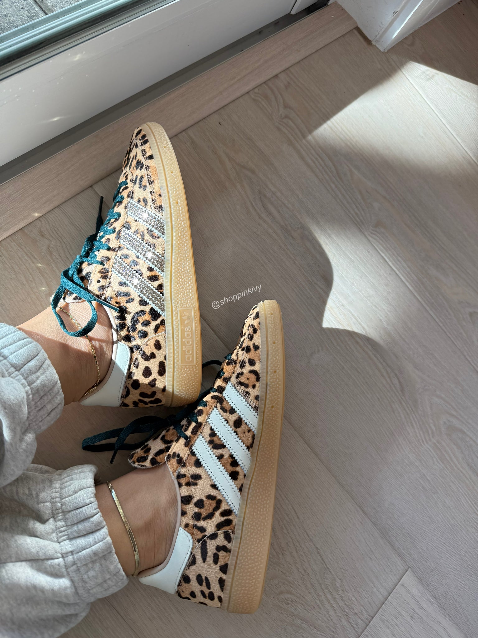 Leopard Swarovski Adidas Original Gazelle