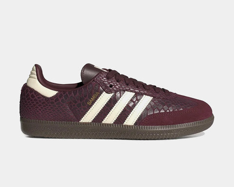 Snakeprint Burgundy Swarovski Adidas Original Samba OG