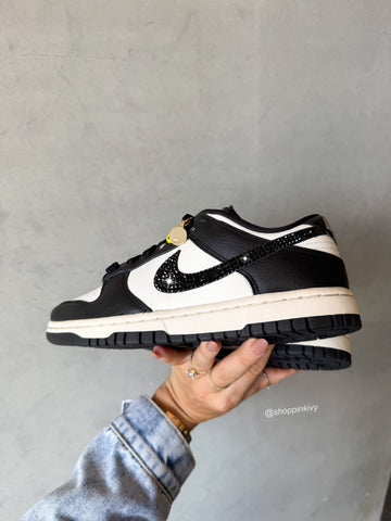CHARMS Limited Edition Panda Swarovski Womens Nike Dunk Shoes