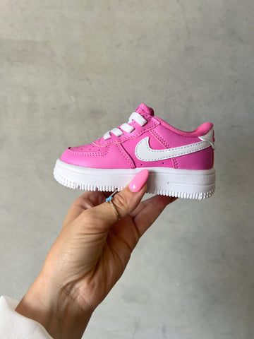 Hot Pink Baby Toddler Pre-School Swarovski Air Force 1