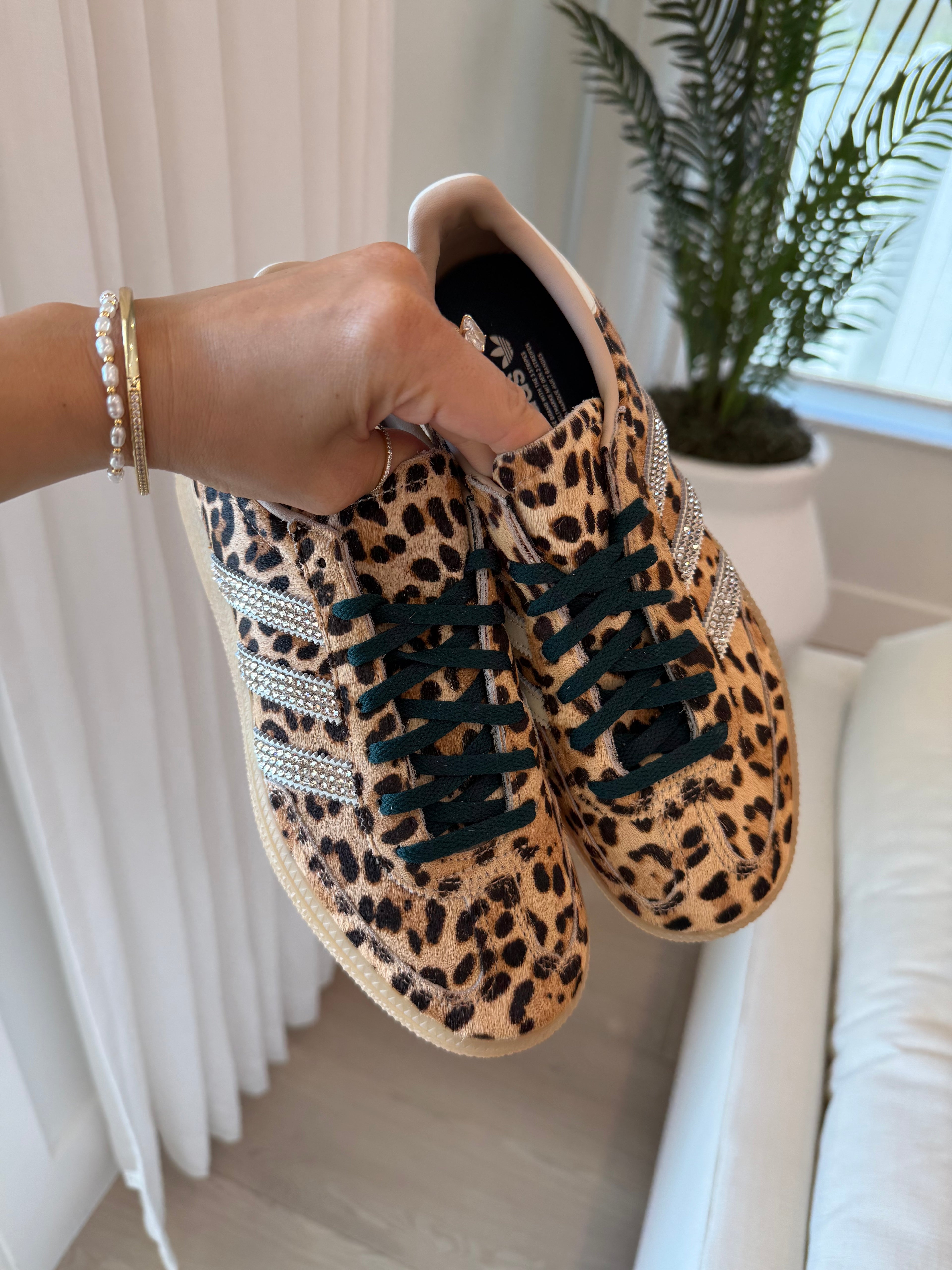 Leopard Swarovski Adidas Original Gazelle