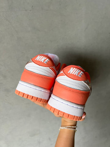 Mango Orange Swarovski Womens Nike Dunk Shoes