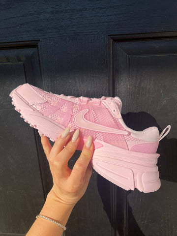 Pink Lace Special Edition Swarovski Womens Nike V2K Shoes