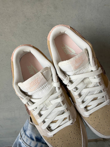 ✨NEW✨ Neutral Sand Pink Swarovski Womens Nike Dunk Shoes