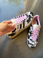 Pink Cow Print Swarovski Adidas Original Spezial Shoes