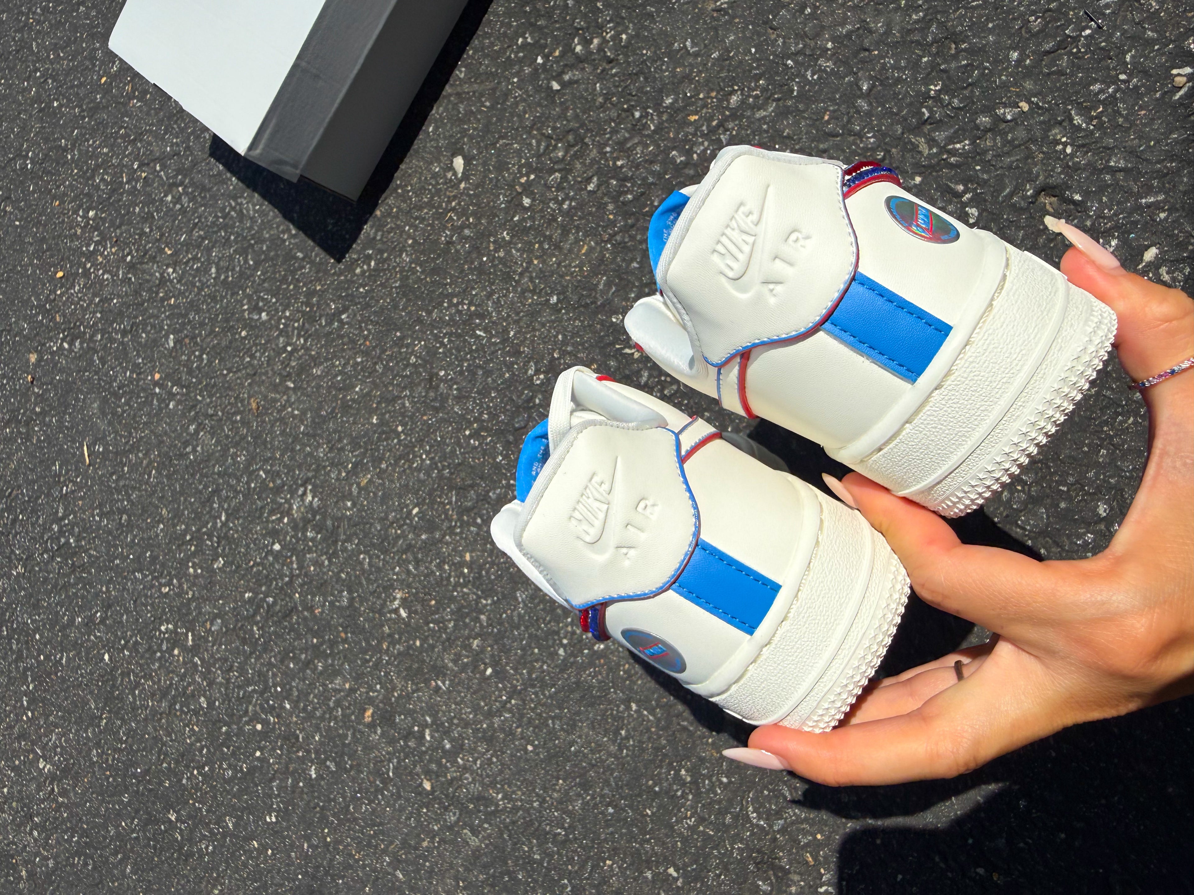 Americana White Swarovski Nike Air Force 1