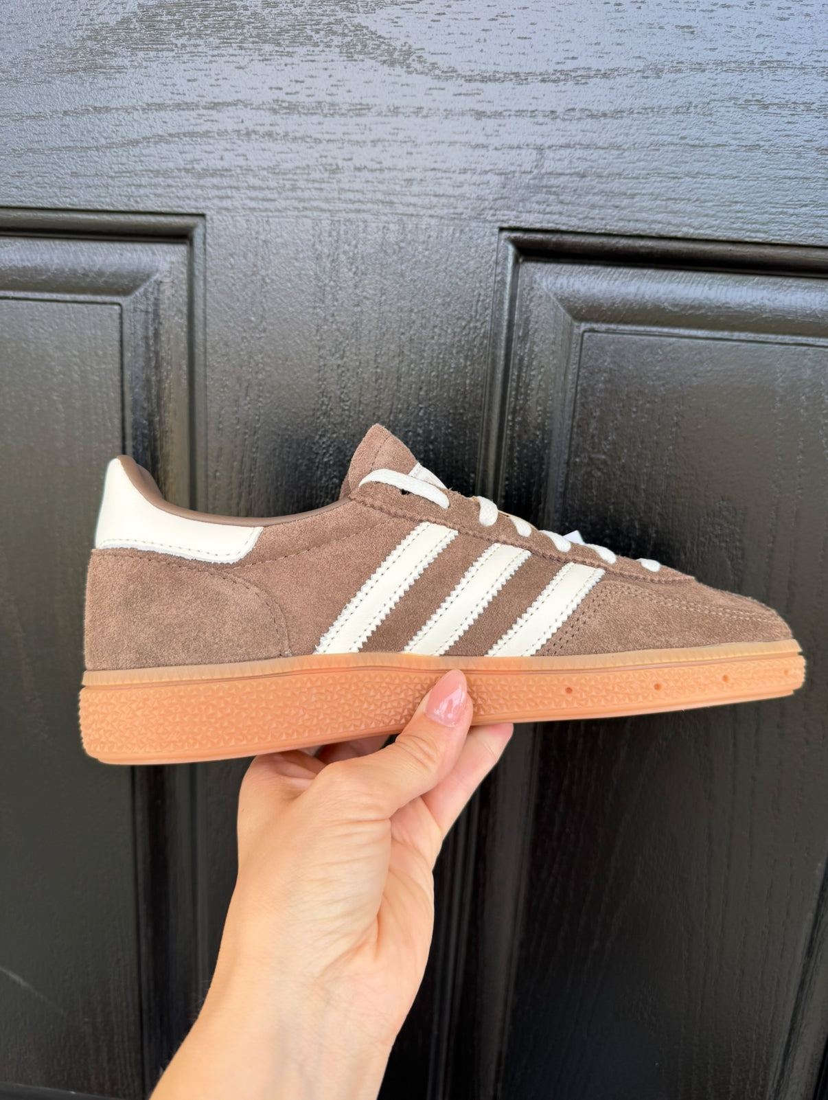 Adidas Original Spezial de punto marrón con cristales de Swarovski