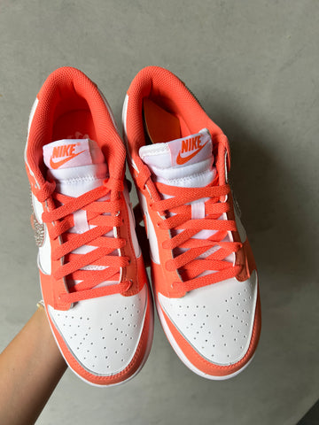 Mango Orange Swarovski Womens Nike Dunk Shoes