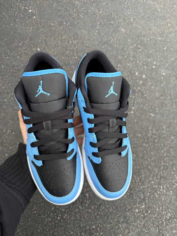 RARE SIZE 7 Light Sapphire Blue Swarovski Women’s Air Jordan 1 Low Shoes