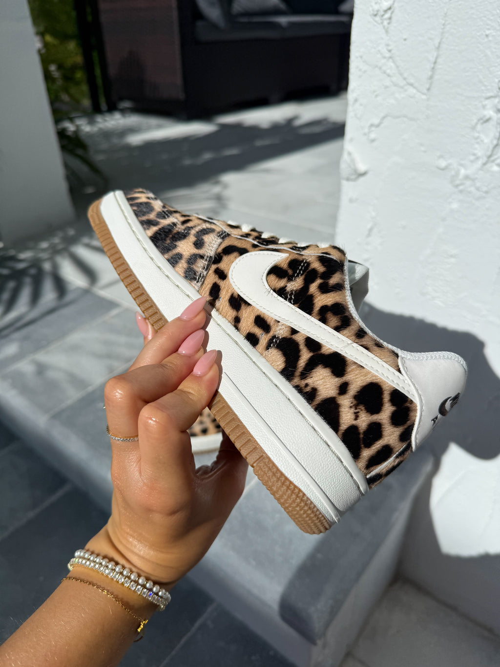 Special Edition Leopard Swarovski Womens Nike Air Force One