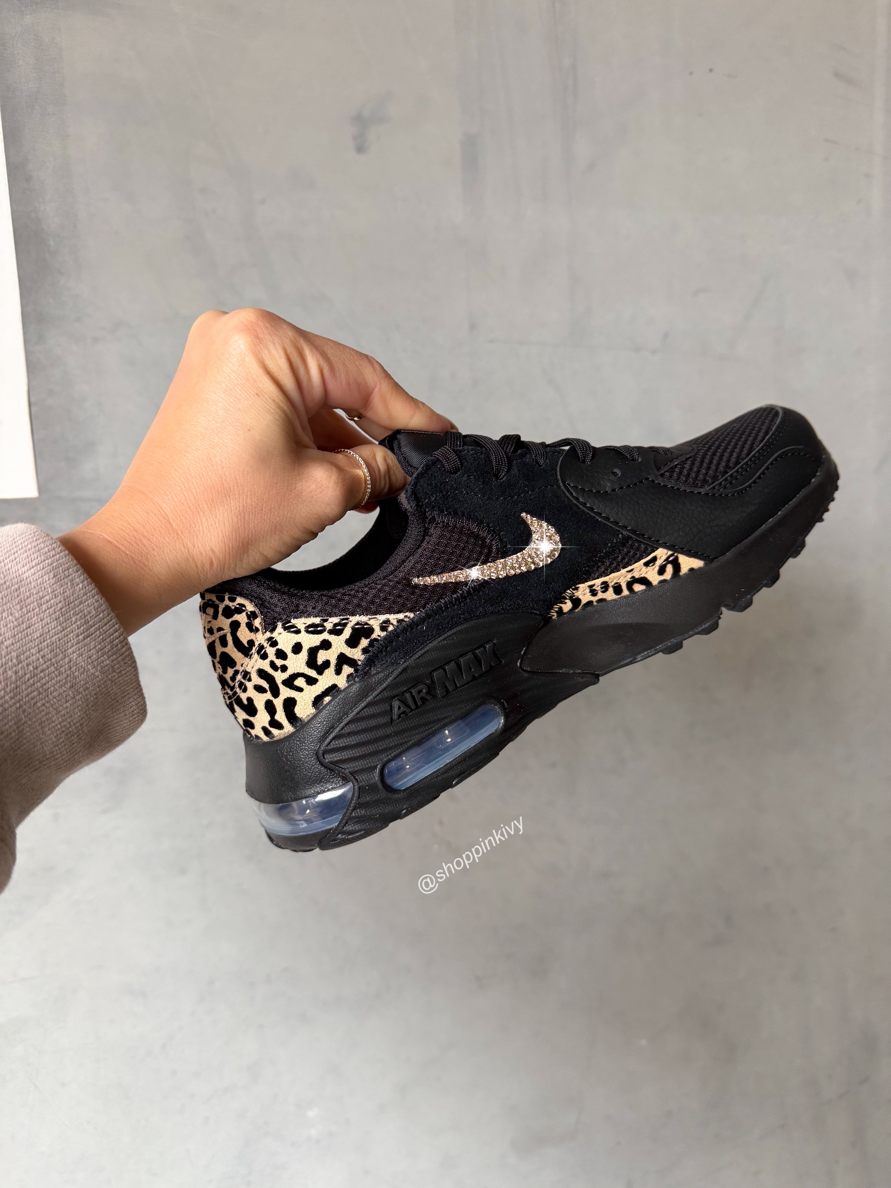 Black Leopard Swarovski Nike Women’s Air Max