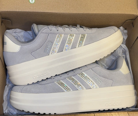 Gray Court Bold Swarovski Adidas Platform