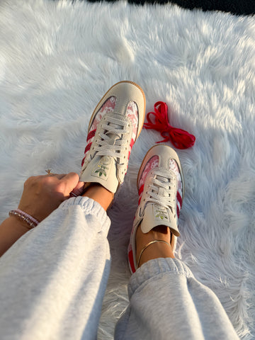 Lace Red Swarovski Adidas Original Samba OG