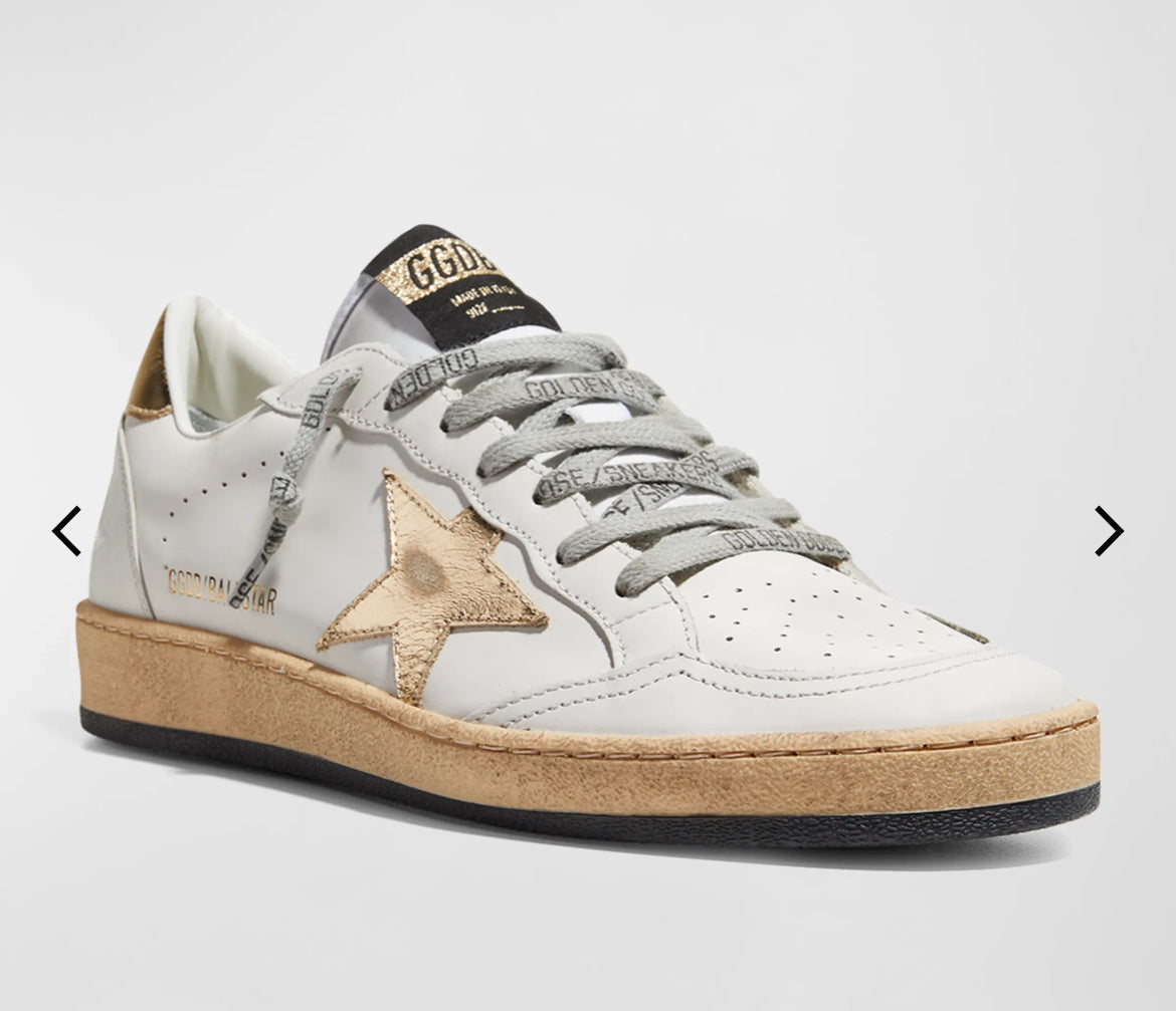 Zapatillas de mujer Gold Golden Goose Swarovski