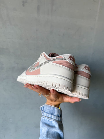 ✨NEW INTRO PRICE✨Neutral Blush Swarovski Womens Nike Dunk Shoes
