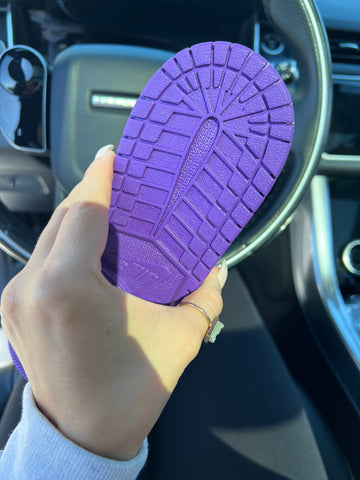 SIZE 8.5 Purple Swarovski Women’s Air Jordan 1 Low Shoes