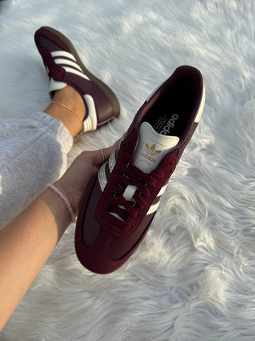 SIZE 7.5 Maroon Swarovski Adidas Original Samba OG