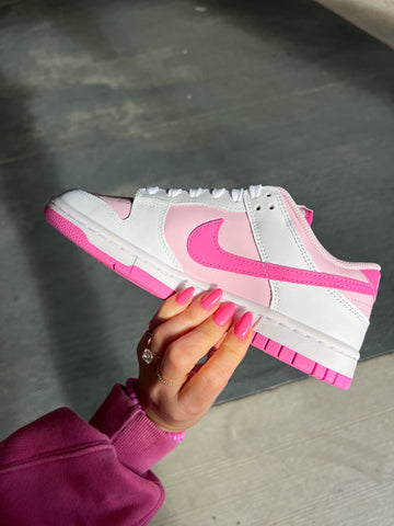 New Hot Pink Swarovski Womens Nike Dunk Shoes