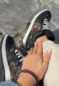 NEW Leopard Swarovski Women’s Air Jordan 1 Low Shoes