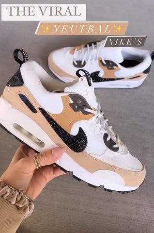 Neutral Swarovski Womens Nike Air Max 90