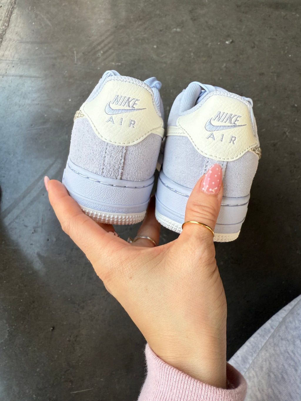 Spring ‘26 Powder Blue Swarovski Women’s Air Force 1 Low Shoes