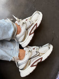 Neutral Coffee Metallic Swarovski Womens Nike Shoes