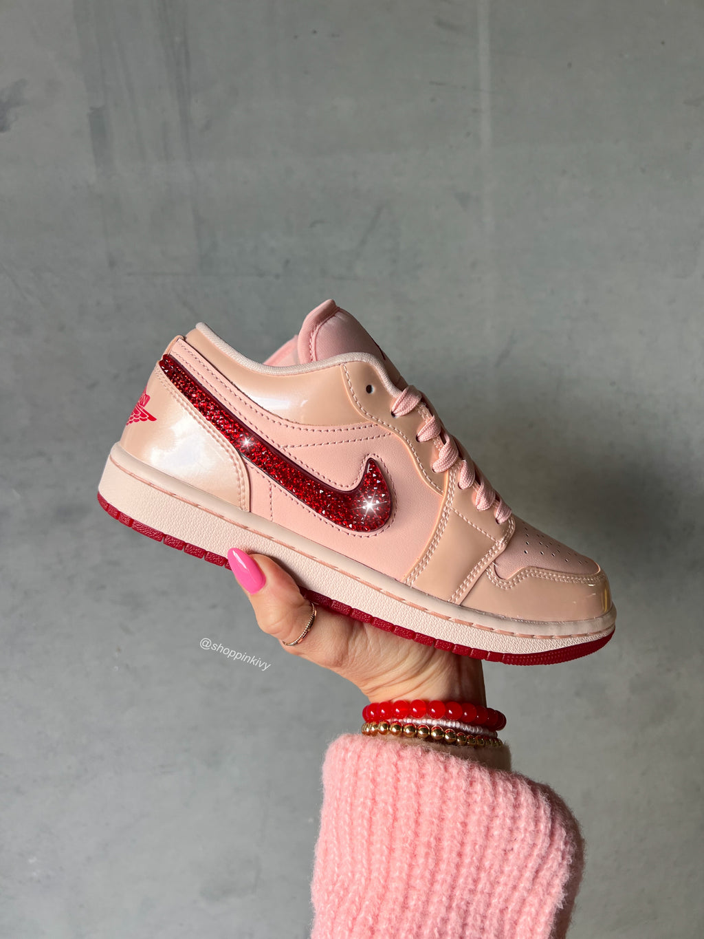 2025 Valentine’s Edition Swarovski Women’s Air Jordan 1 Low Shoes