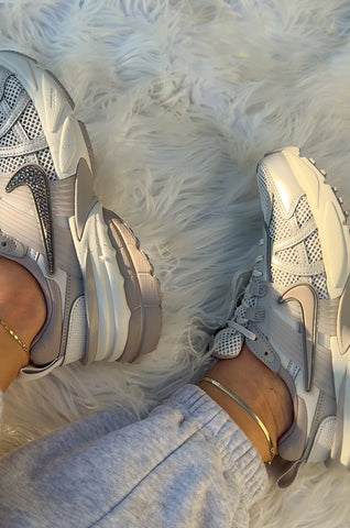 Neutral Greige Taupe Swarovski Womens Nike Shoes