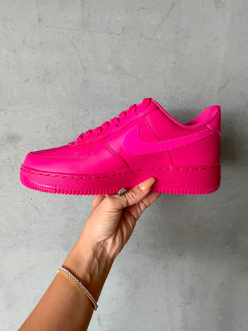 SIZE 6.5 Hot Pink Swarovski Women’s Nike Air Force 1