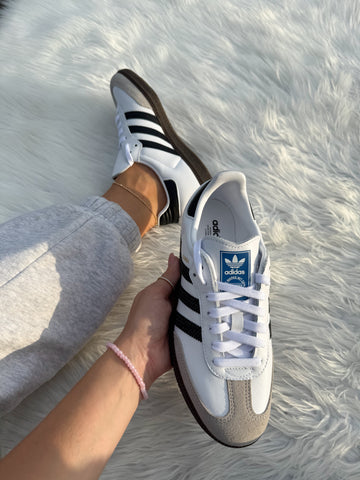 Classic White Swarovski Adidas Original Samba OG