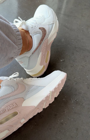 White Blush Swarovski Womens Nike Shoes
